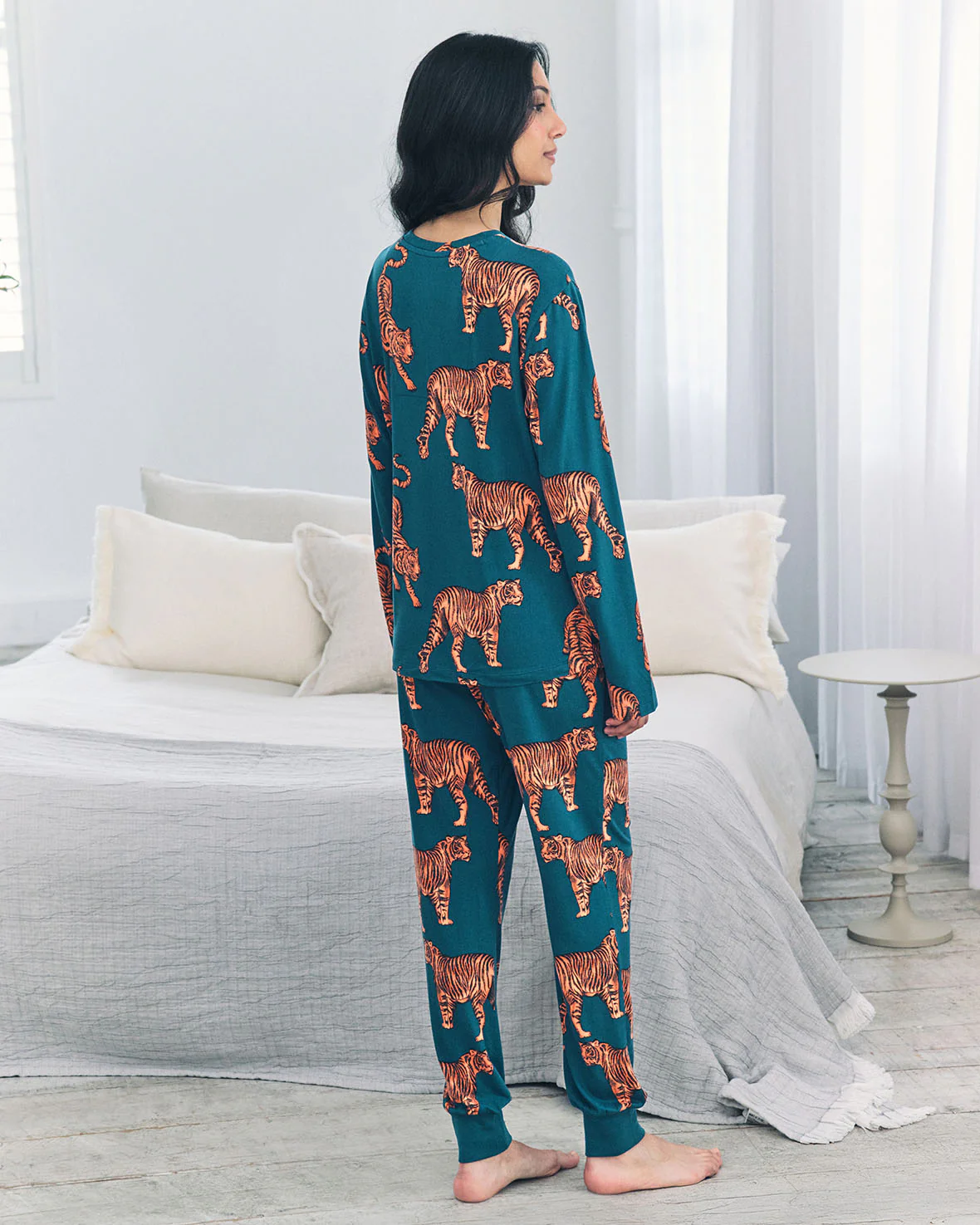 Maternity Tiger Print Long Pyjama Set - Image 5