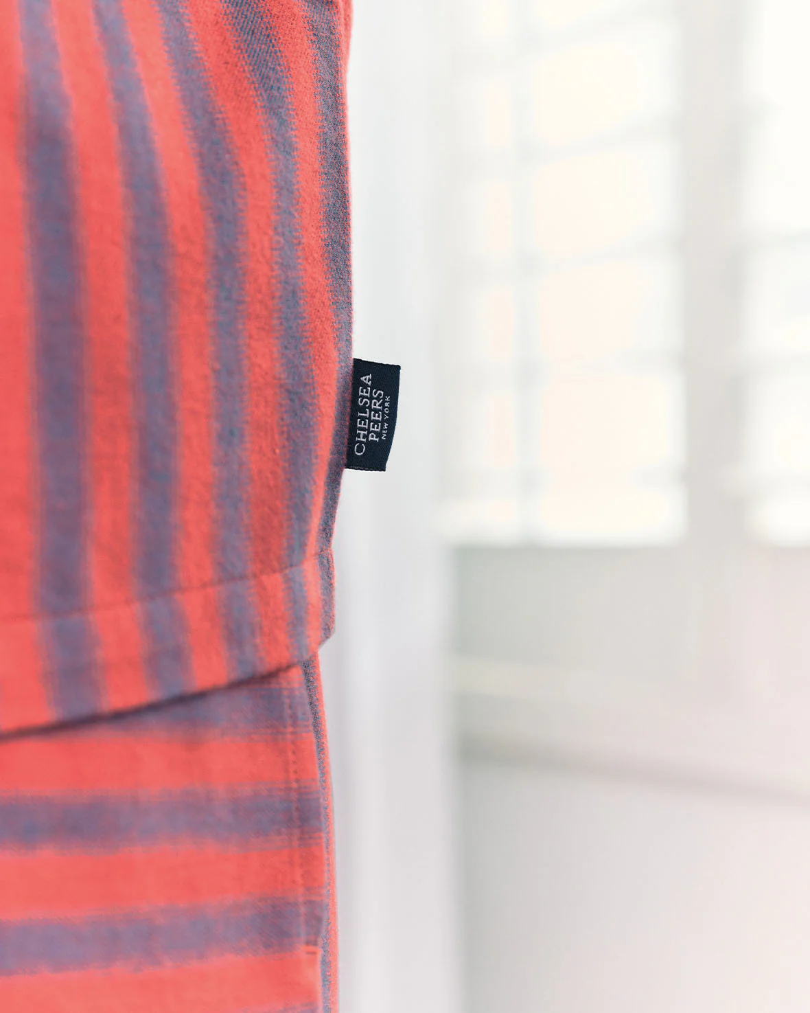 Organic Cotton Blurred Stripe Short Pyjama Set - Image 6