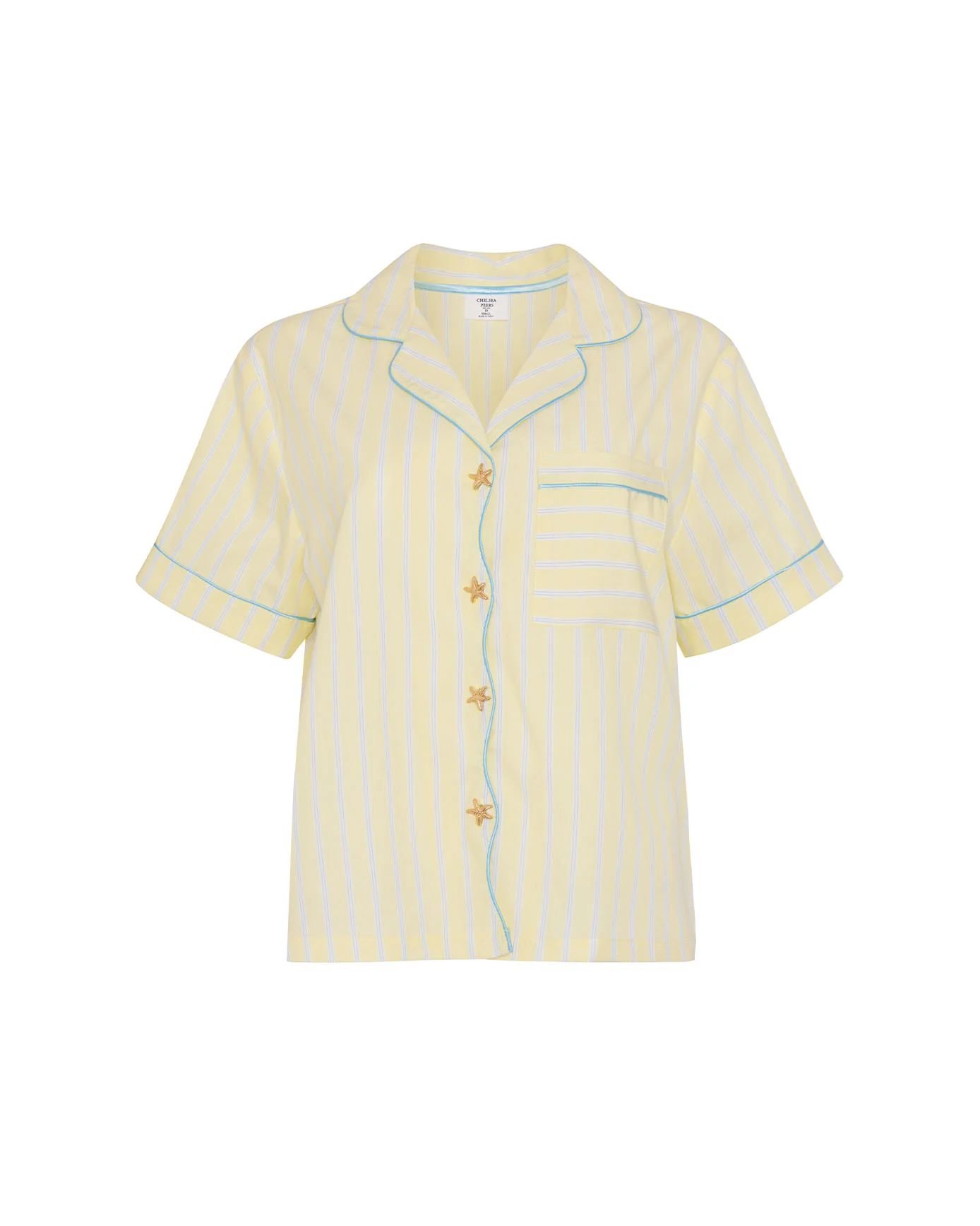 Organic Cotton Butter Stripe Short Sleeve Shirt - Image 5