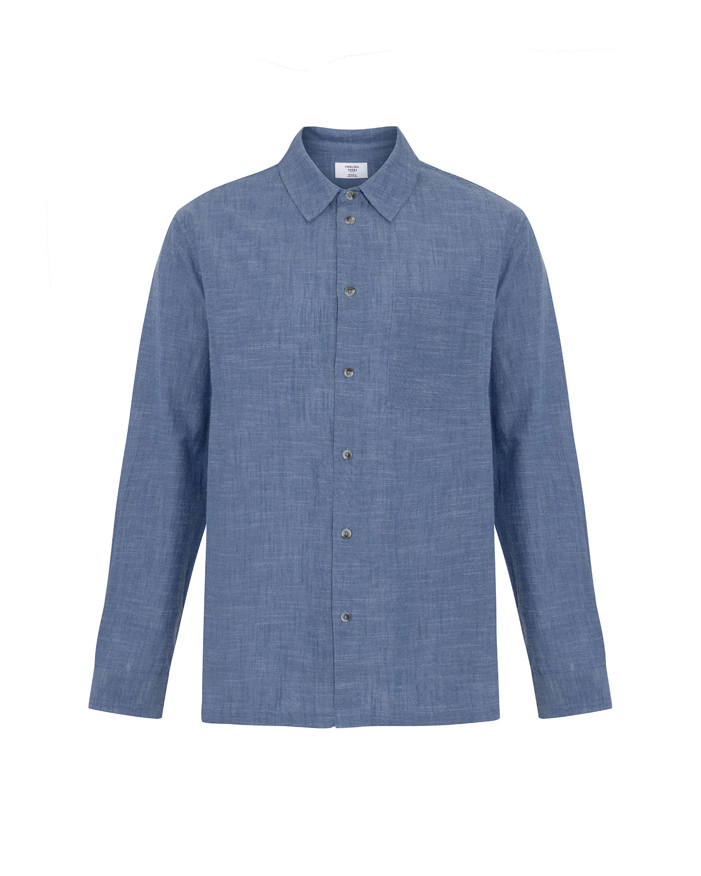 Organic Cotton Chambray Long Sleeve Shirt - Image 5