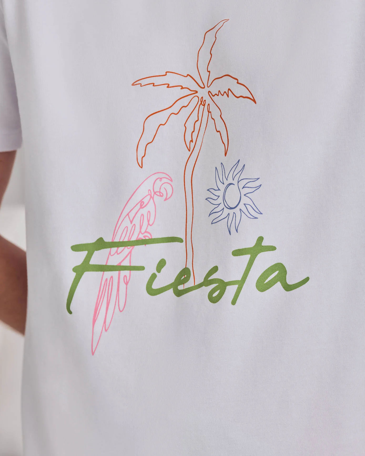 Organic Cotton Fiesta Graphic Print Short Pyjama Set - Image 4