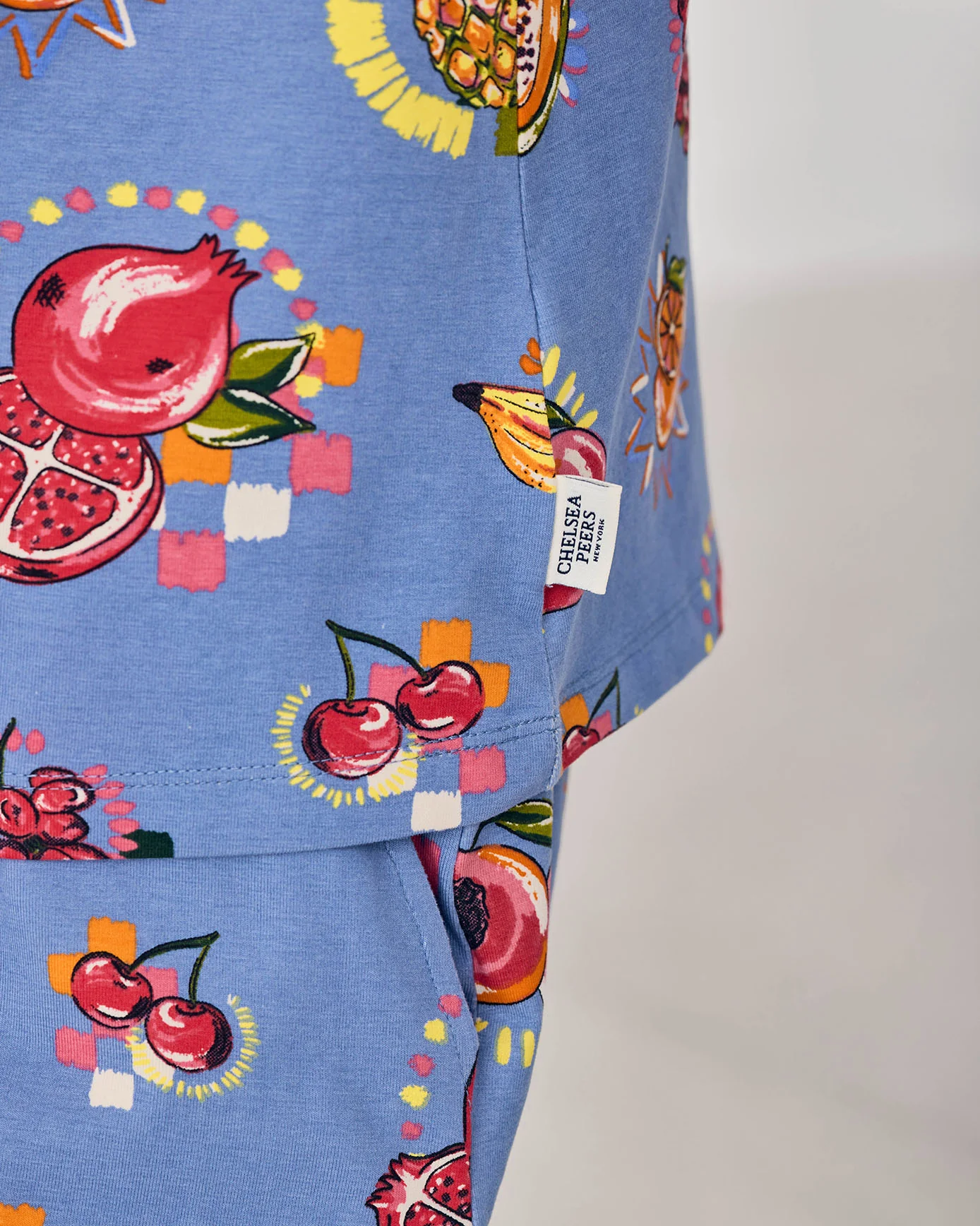 Organic Cotton Fruit Party Print Cami Short Pyjama Set - Image 5