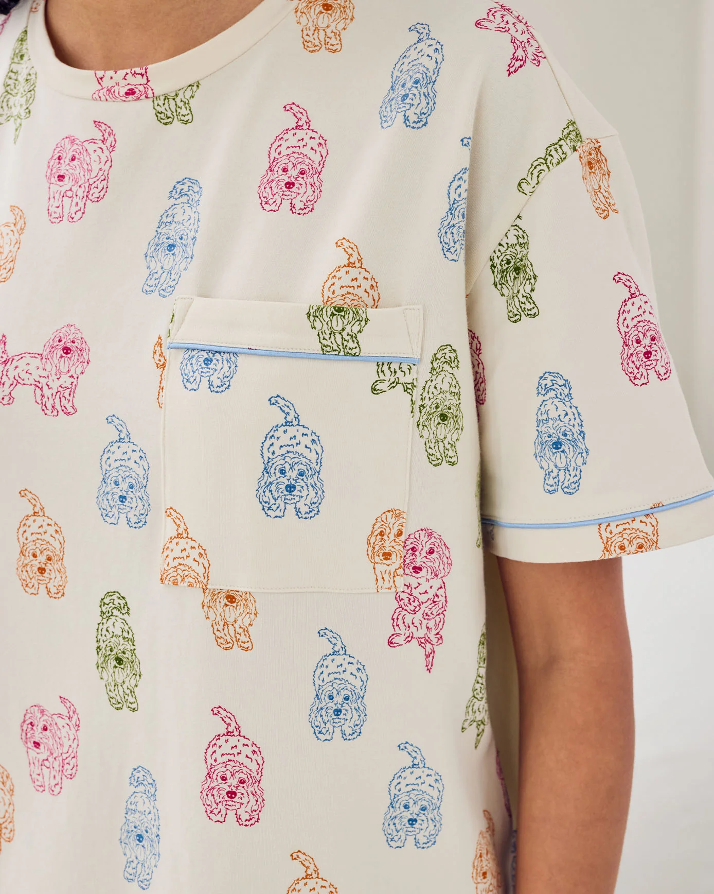Organic Cotton Rainbow Cockapoo Print Nightshirt - Image 6