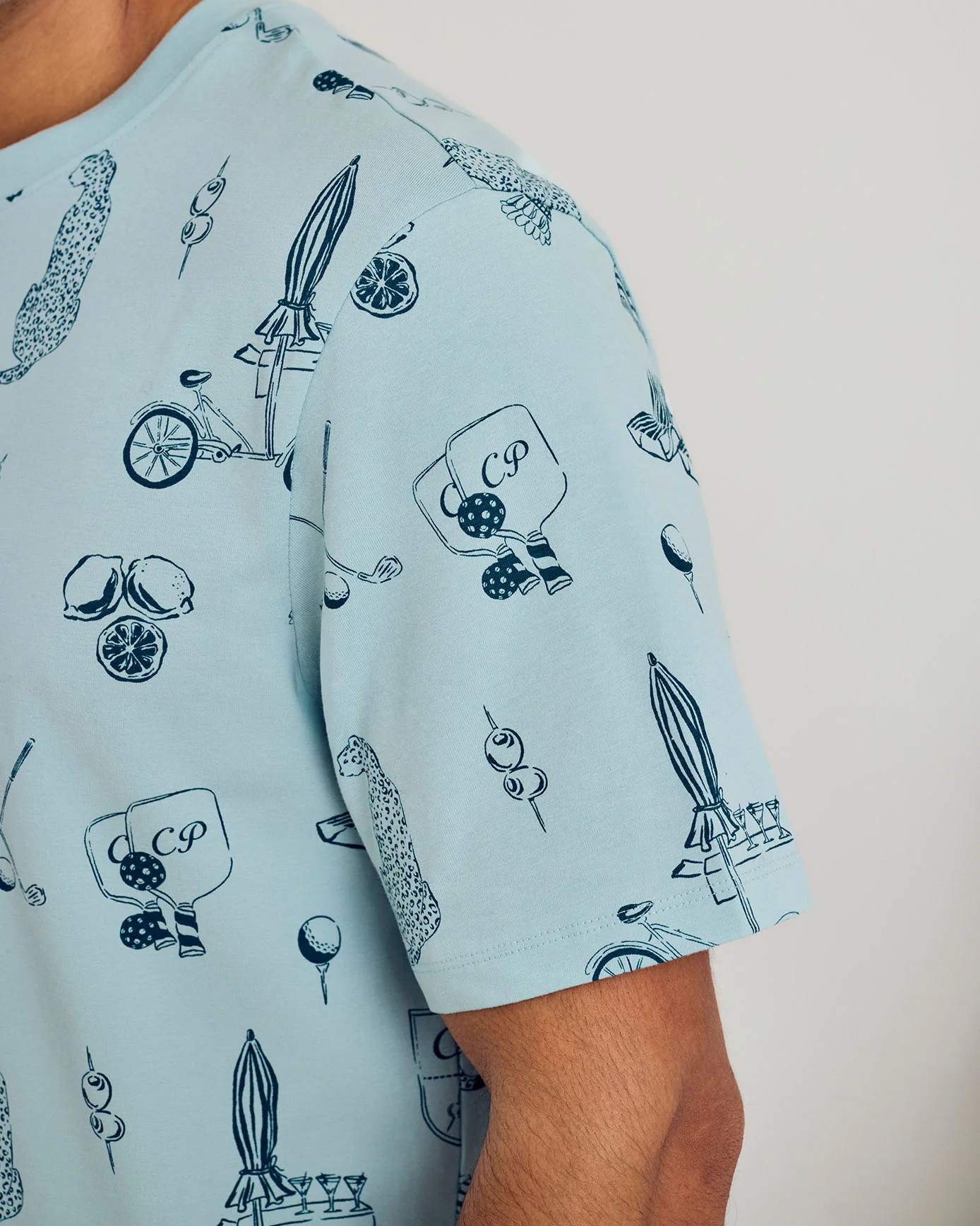 Organic Cotton Weekend Club Print Short Pyjama Set - Image 5