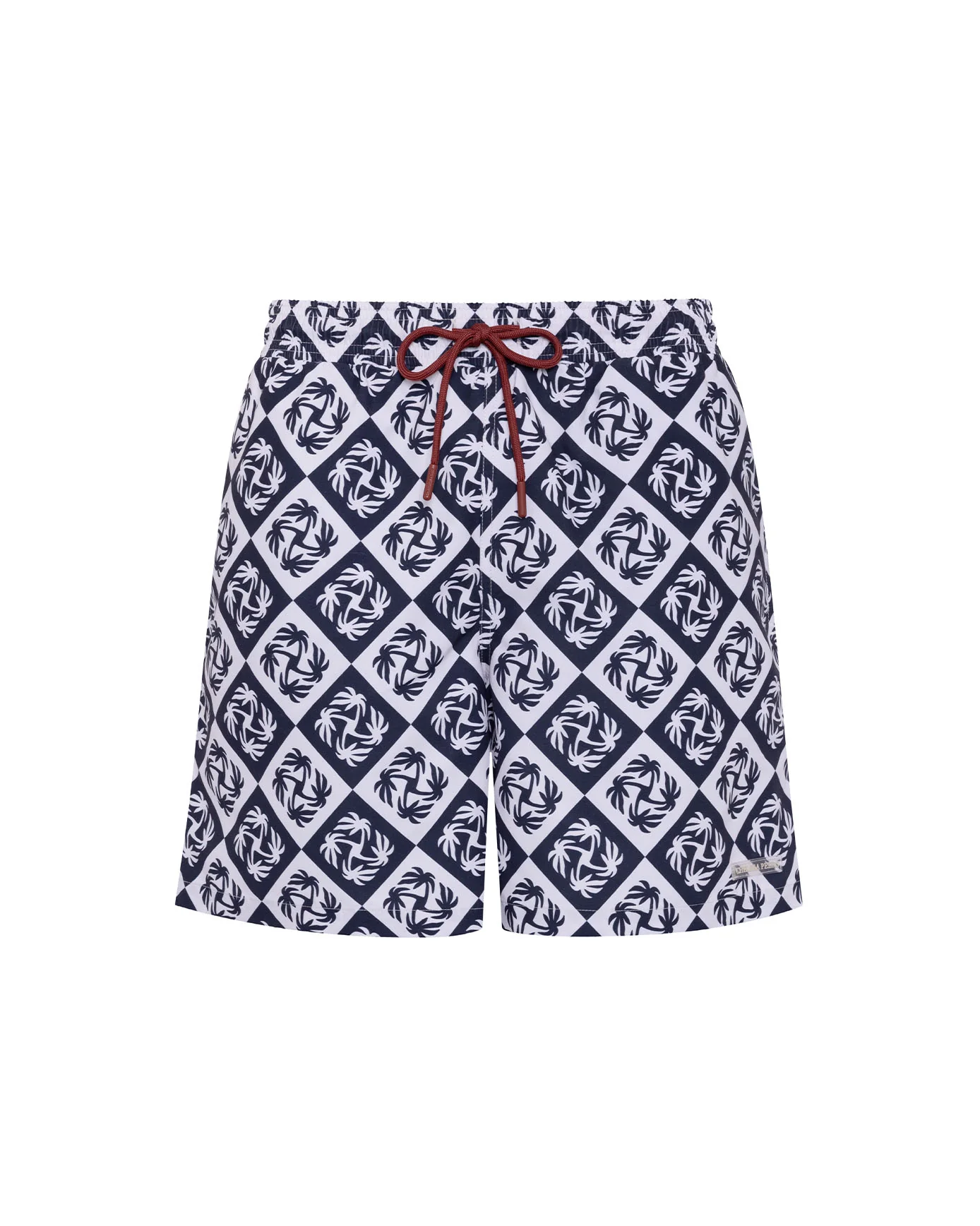 Palm Patch Print Swim Shorts - Image 5
