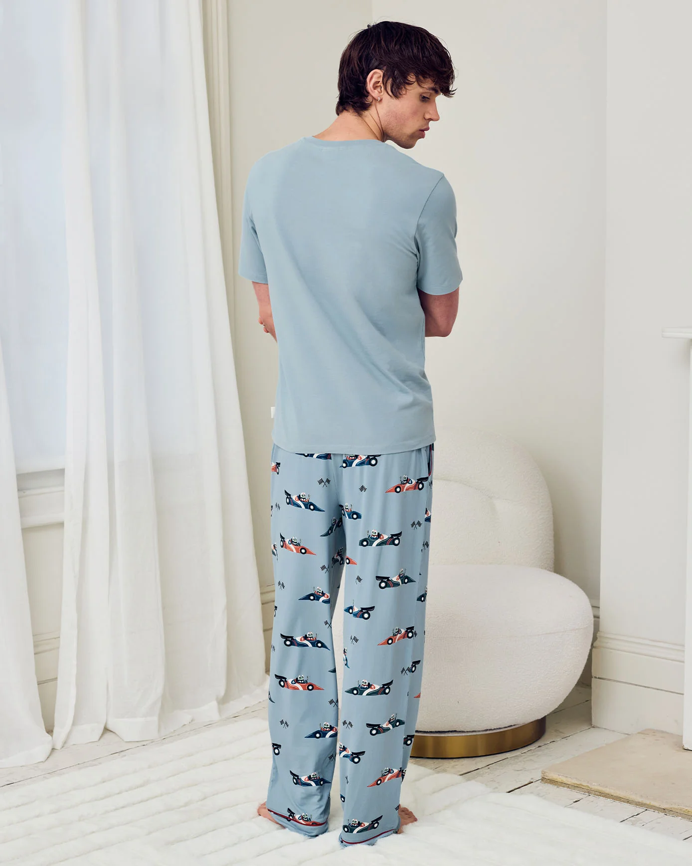 Racing Frogs Print Long Pyjama Set - Image 4