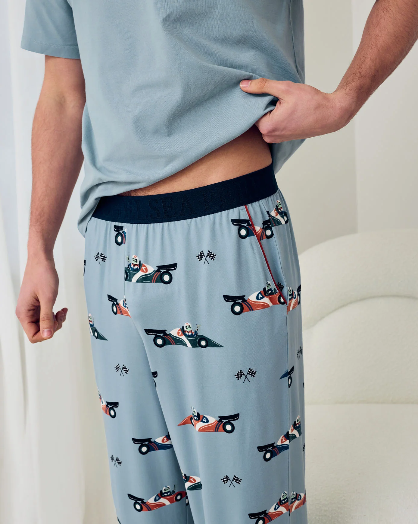 Racing Frogs Print Long Pyjama Set - Image 5