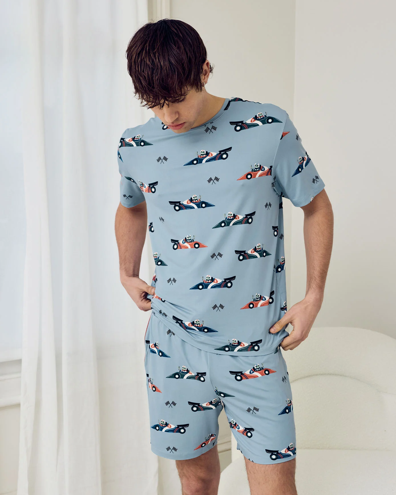 Racing Frogs Print Short Pyjama Set - Image 2