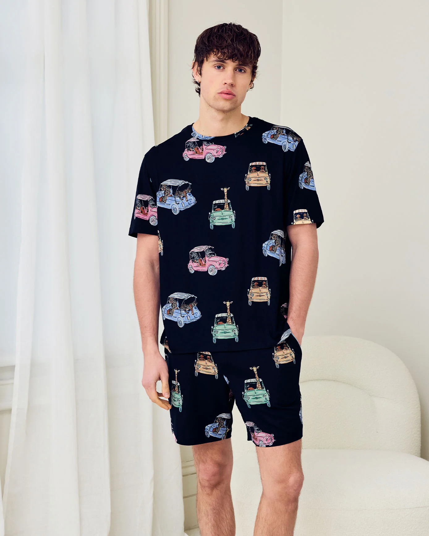 Safari Drive Print Short Pyjama Set