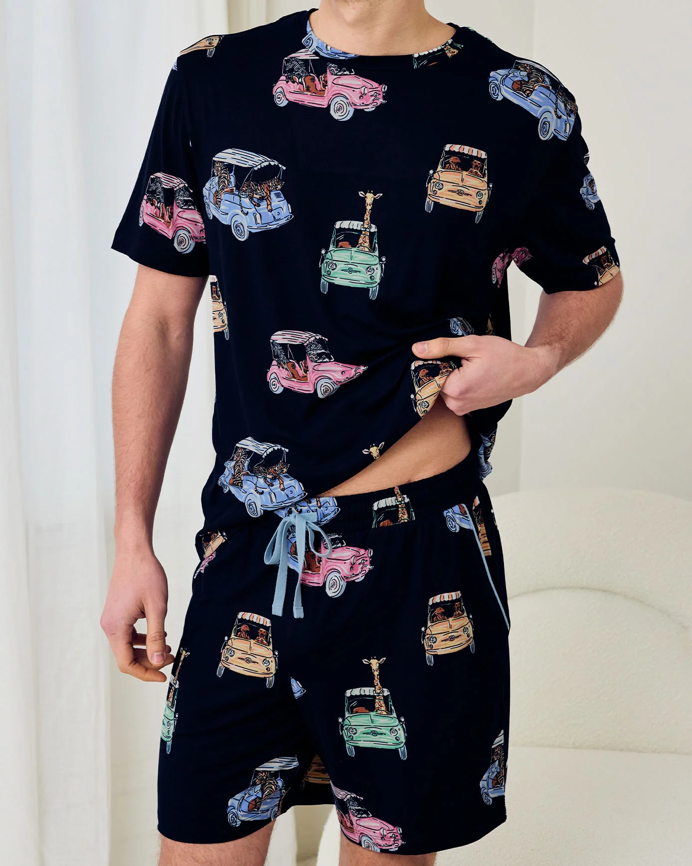 Safari Drive Print Short Pyjama Set - Image 3