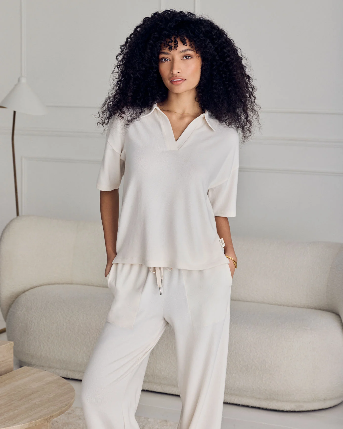 Slub-Knit Joggers - Cream - Image 6