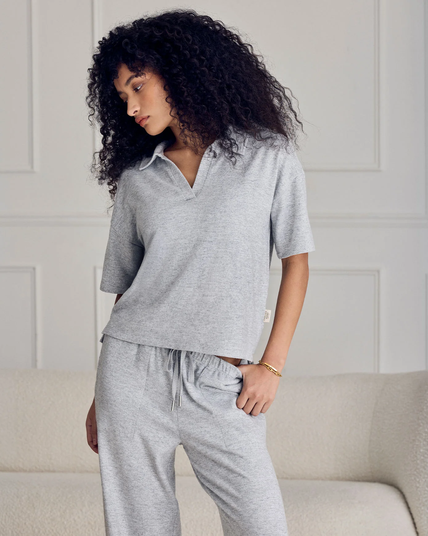 Slub-Knit Joggers - Grey - Image 4