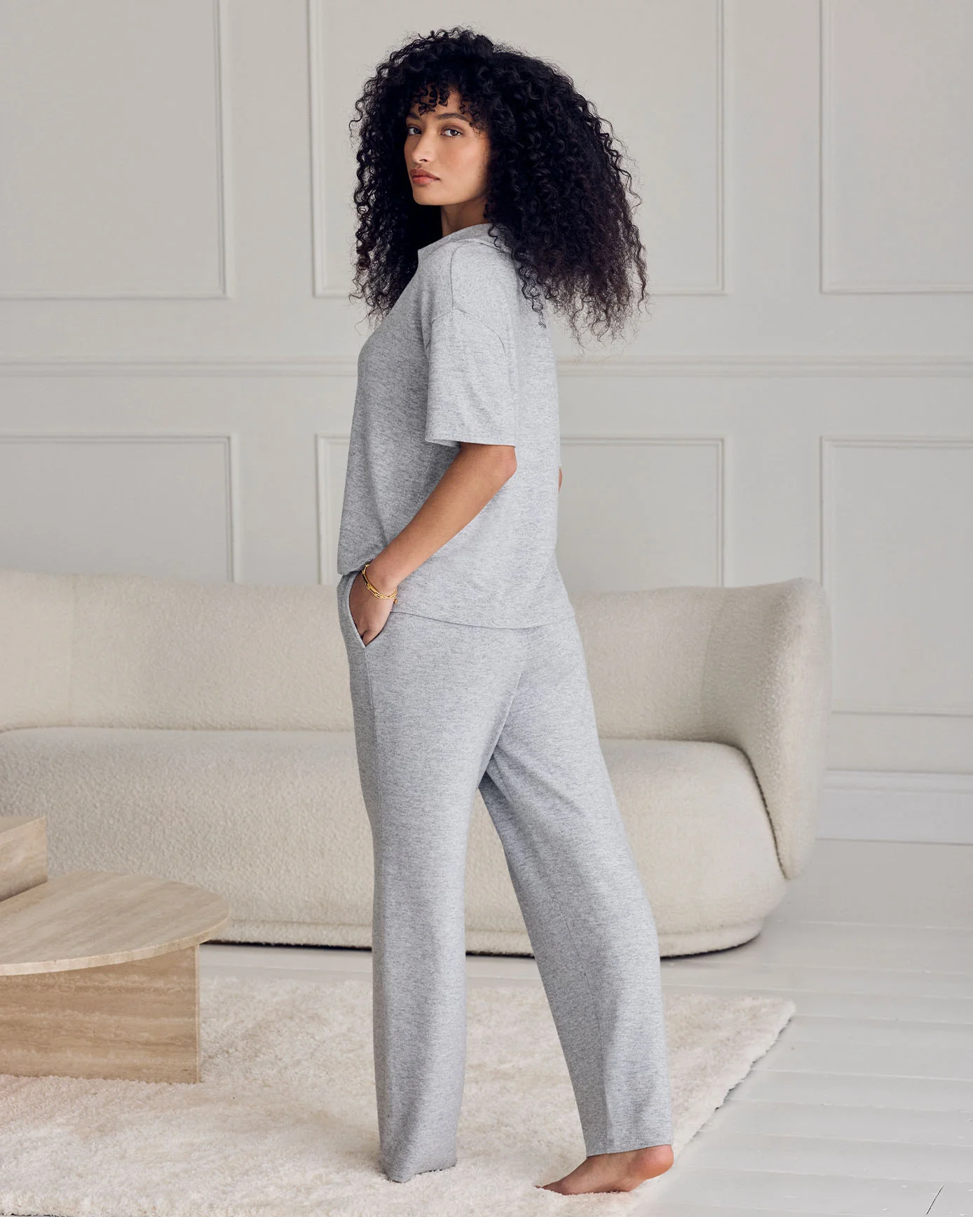 Slub-Knit Joggers - Grey - Image 6