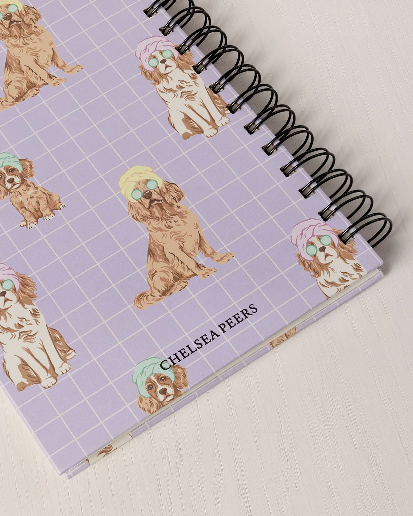 Spa Dogs Print Hardback Spiral Lined Notebook - Image 3