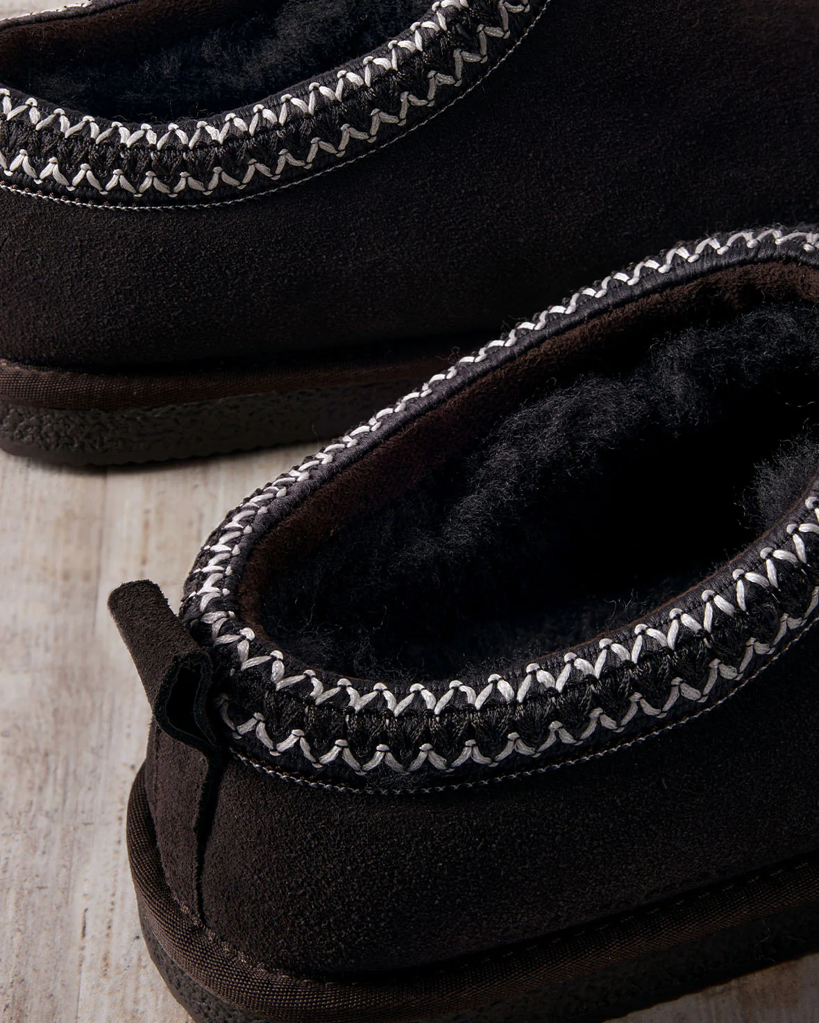 Suede Sheepskin Short Boot Slippers - Brown - Image 2