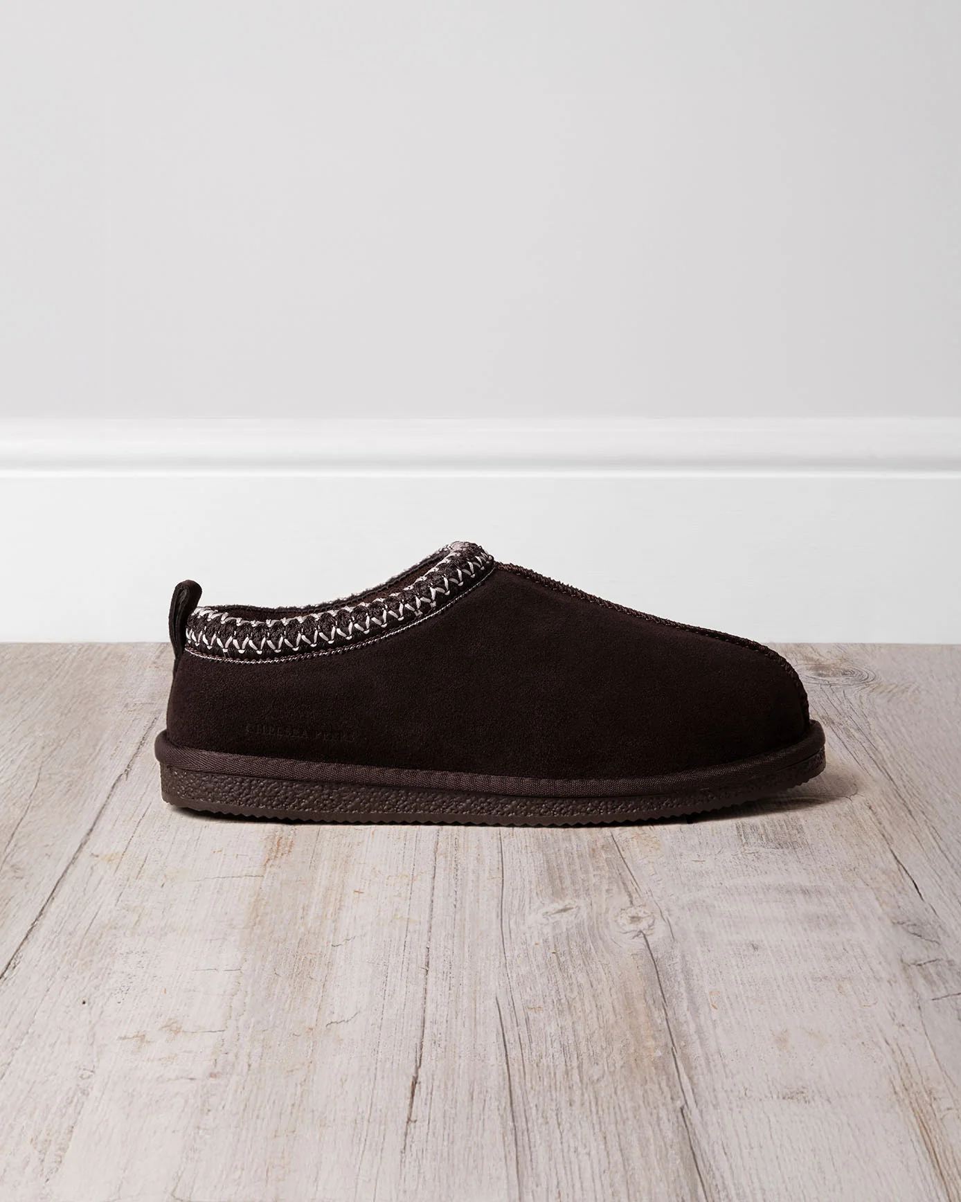 Suede Sheepskin Short Boot Slippers - Brown - Image 3