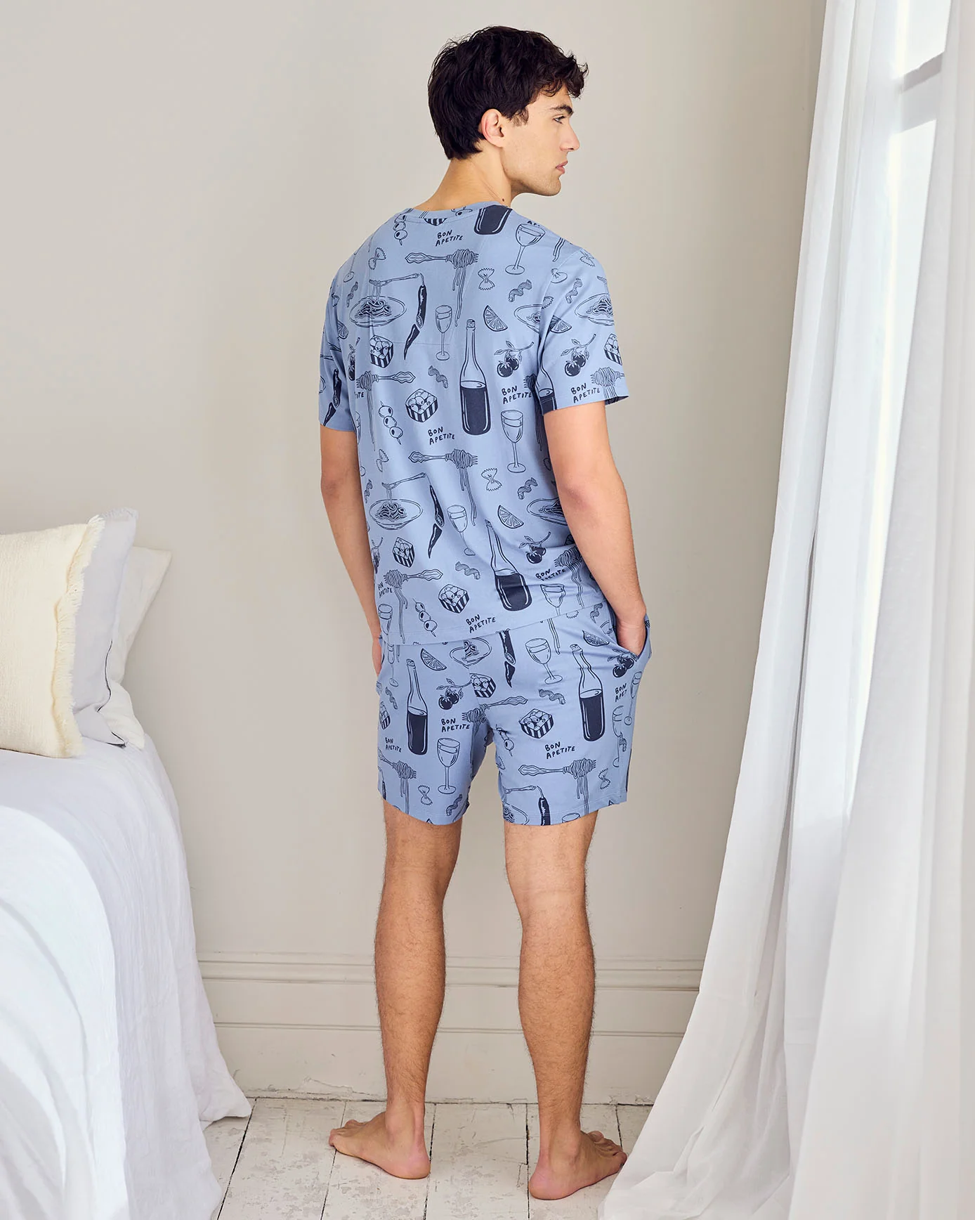 Supper Club Print Short Pyjama Set - Image 2