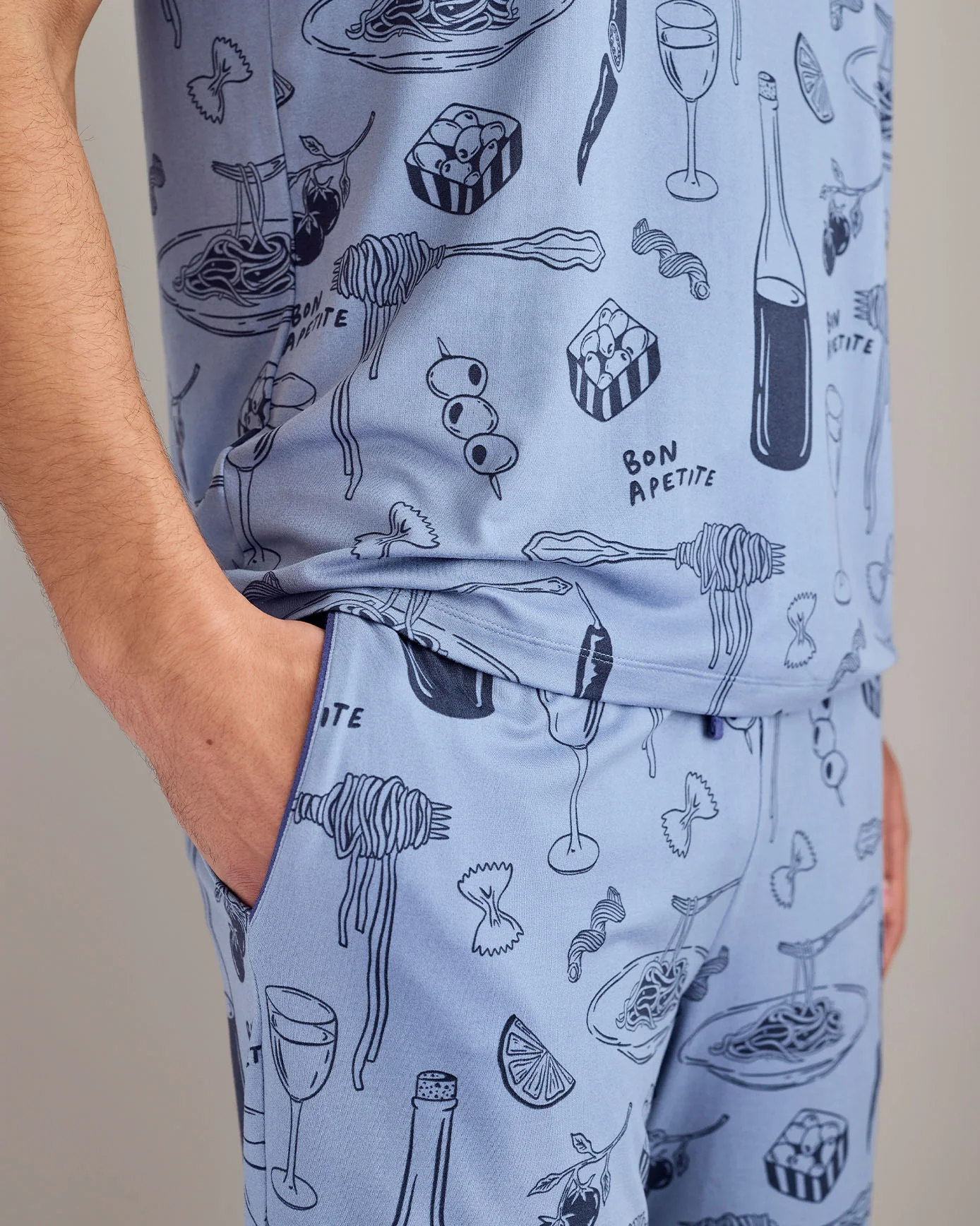 Supper Club Print Short Pyjama Set - Image 3