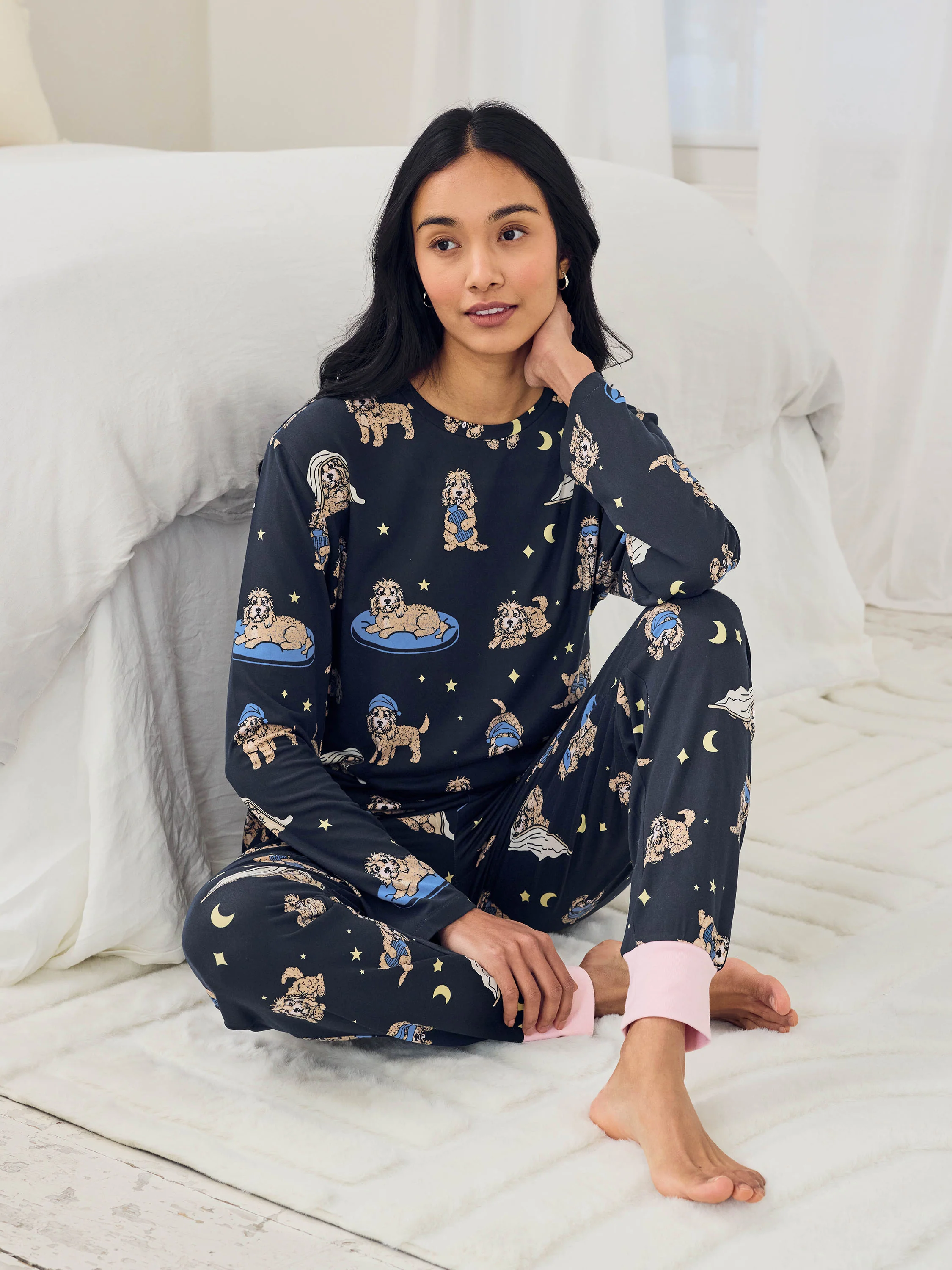 Tall Cockapoo Snooze Print Long Pyjama Set - Image 2