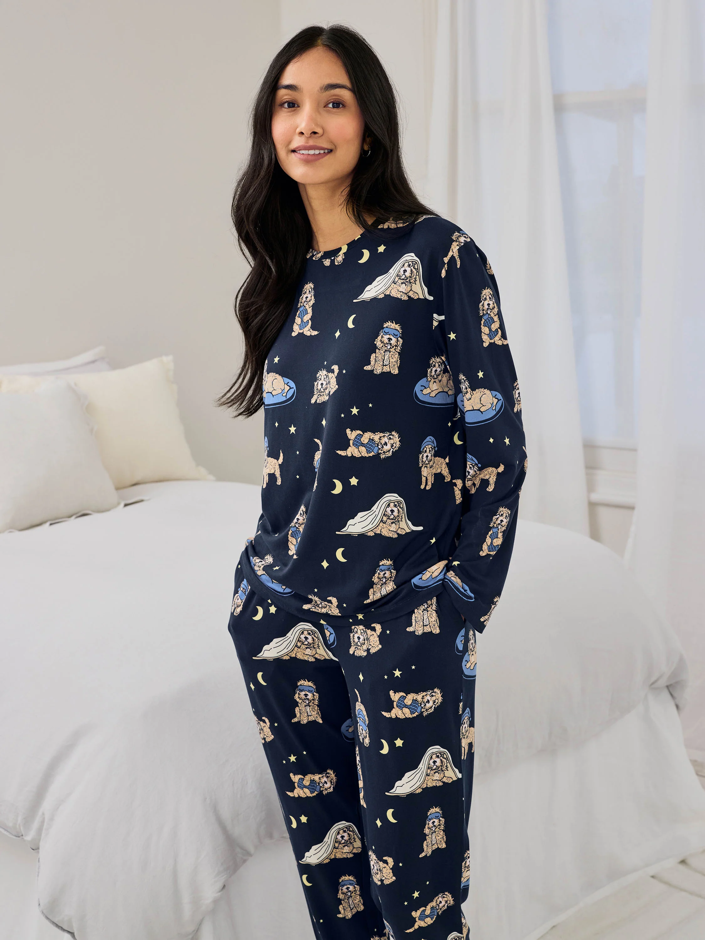 Tall Cockapoo Snooze Print Long Pyjama Set - Image 3