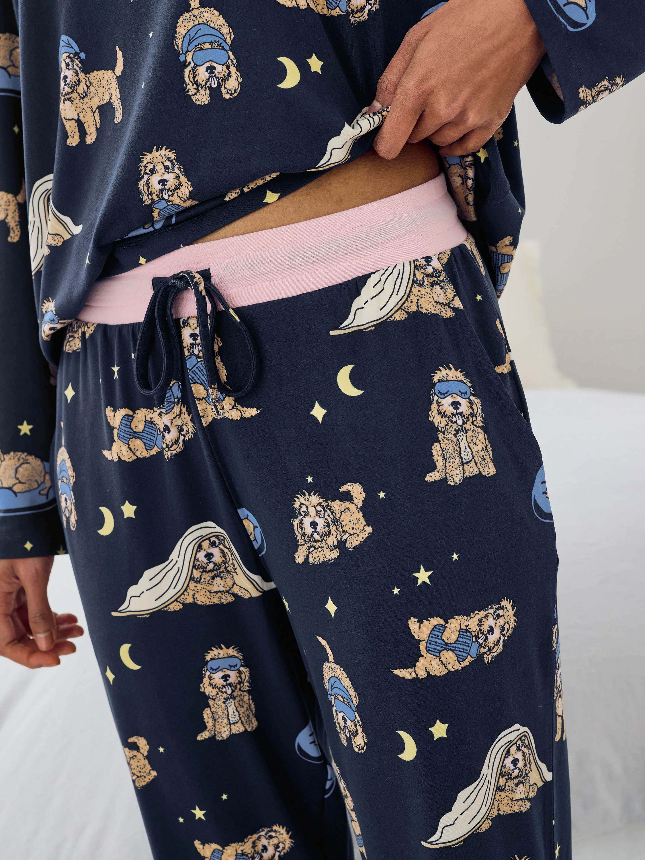 Tall Cockapoo Snooze Print Long Pyjama Set - Image 4