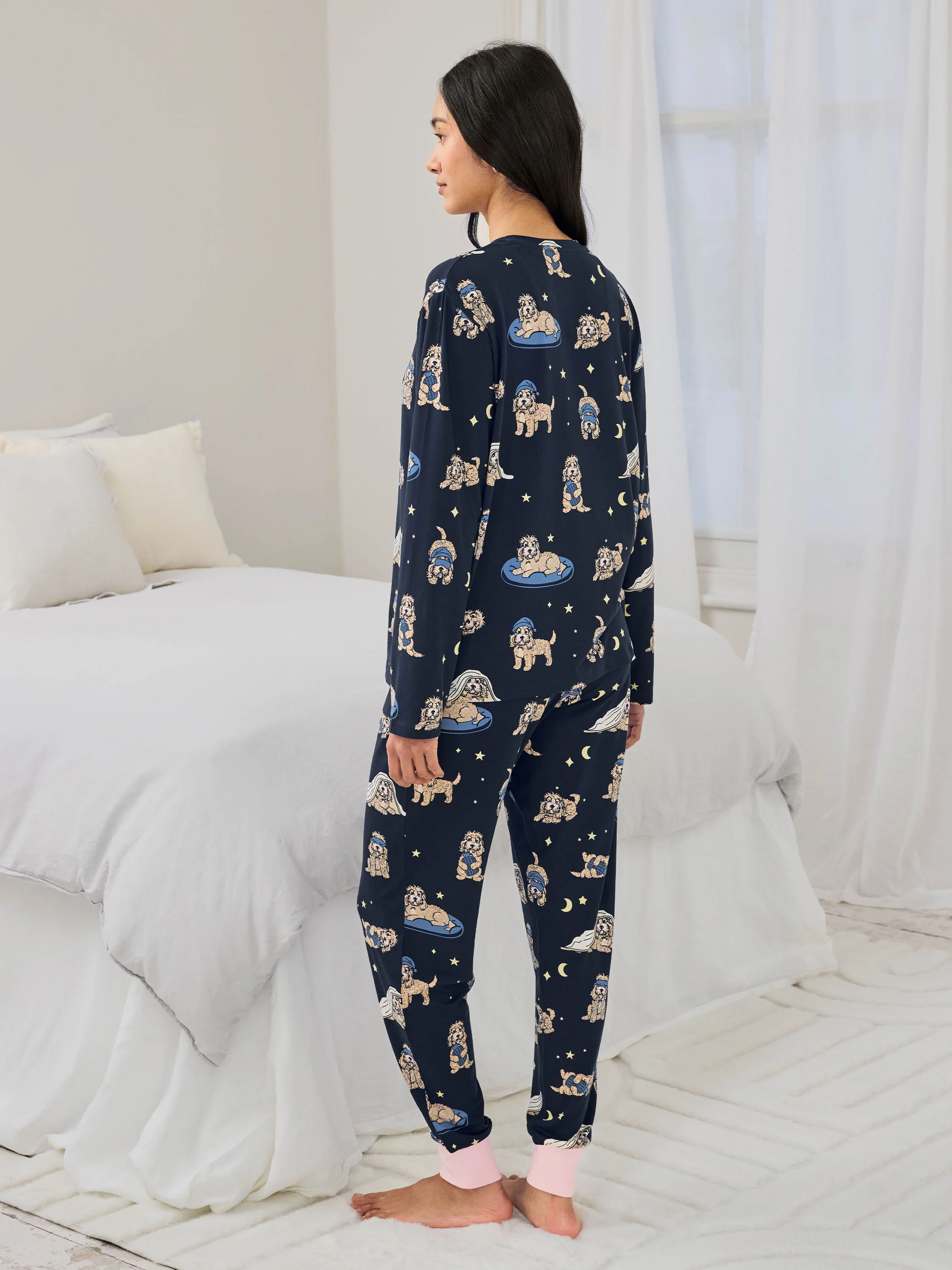 Tall Cockapoo Snooze Print Long Pyjama Set - Image 5