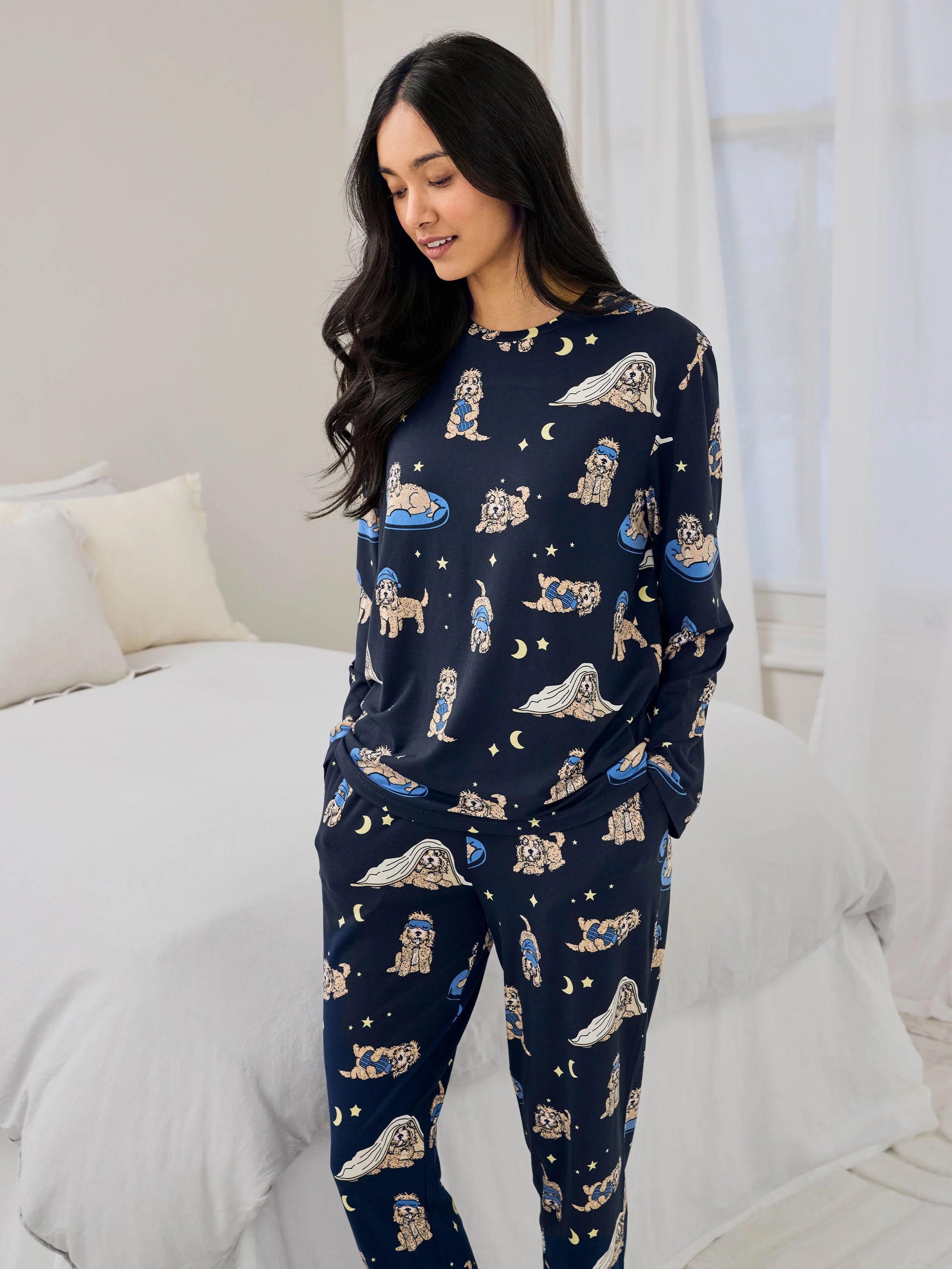 Tall Cockapoo Snooze Print Long Pyjama Set - Image 6