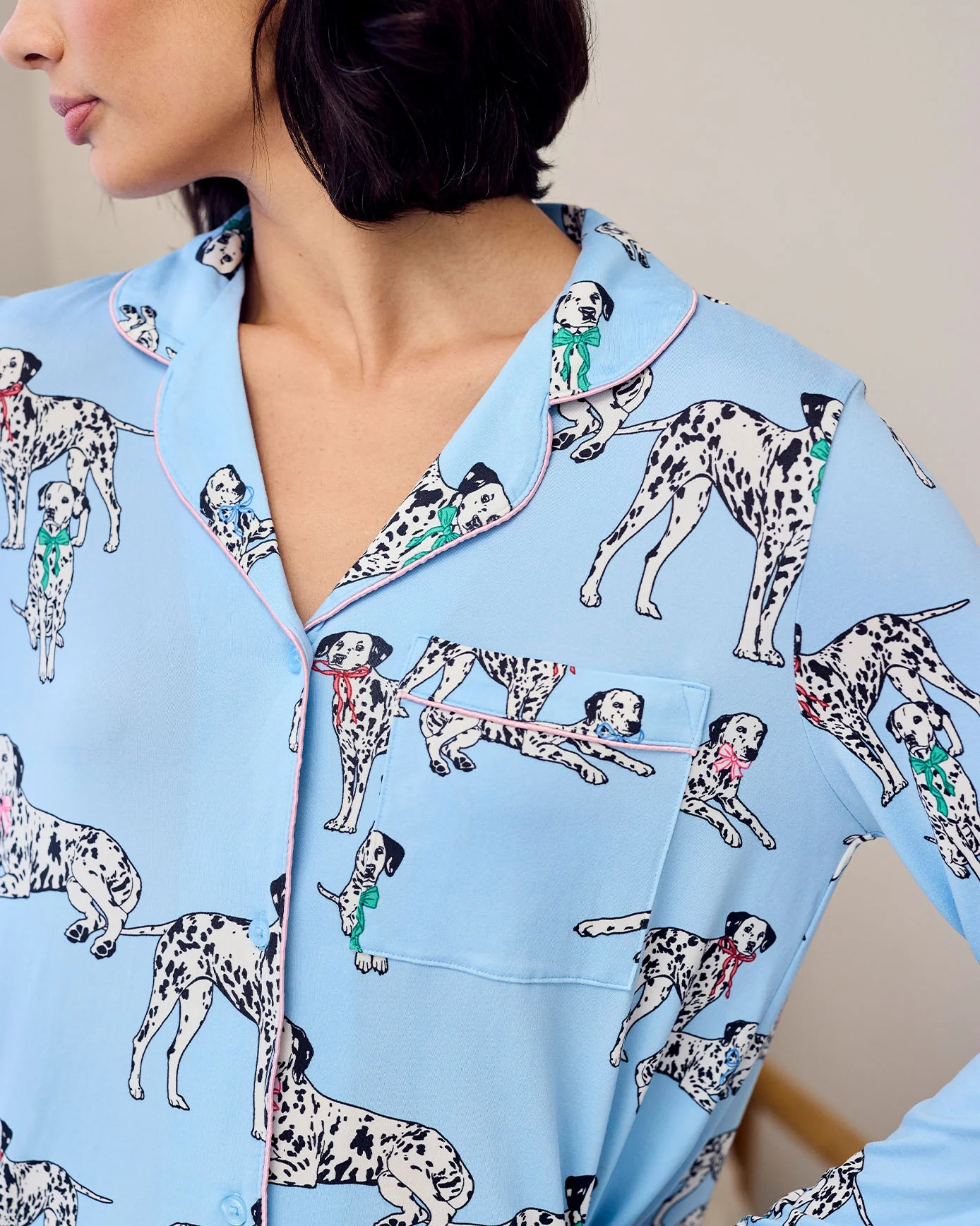 Tall Dalmatian Dogs Print Long Pyjama Set - Image 5