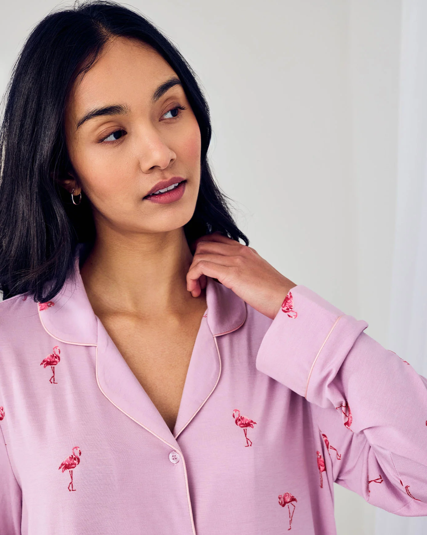 TENCEL™ Modal Flamingo Print Nightshirt - Image 6