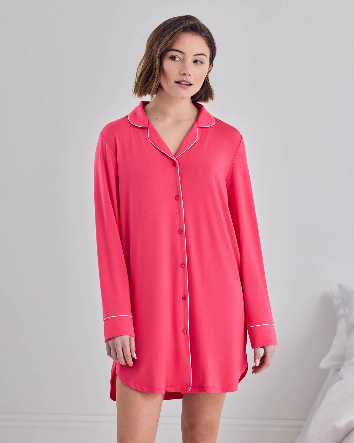 TENCEL™ Modal Nightshirt - Hot Pink