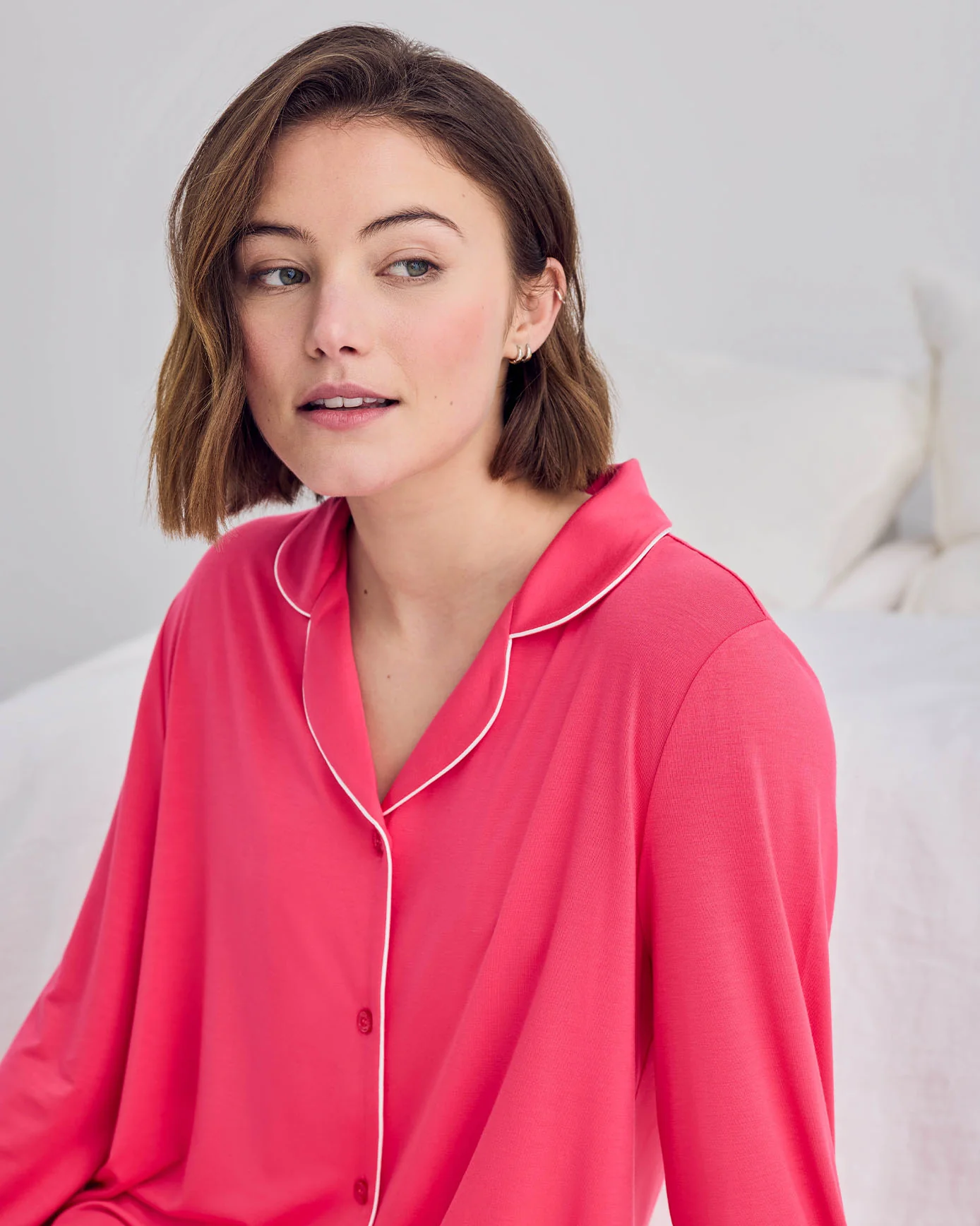 TENCEL™ Modal Nightshirt - Hot Pink - Image 6