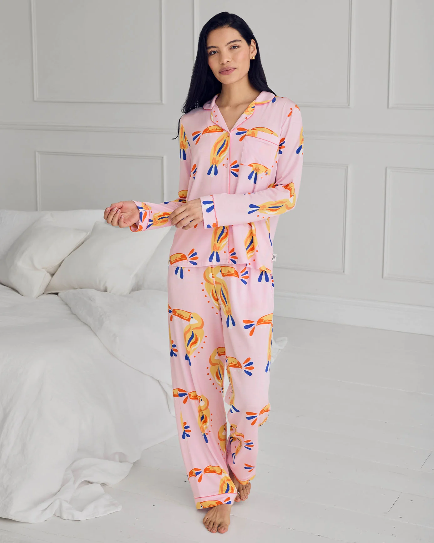 TENCEL™ Modal Toucan Print Long Pyjama Set