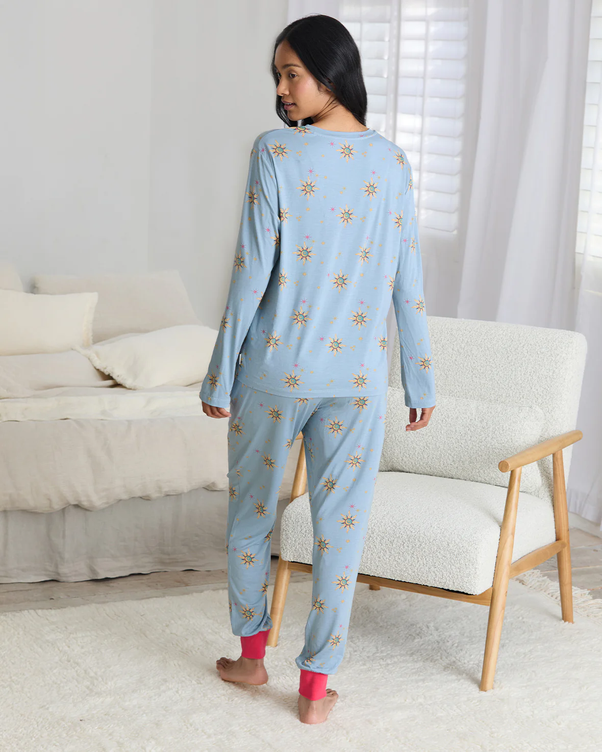 TENCEL™ Modal Twinkling Sky Long Pyjama Set - Image 5