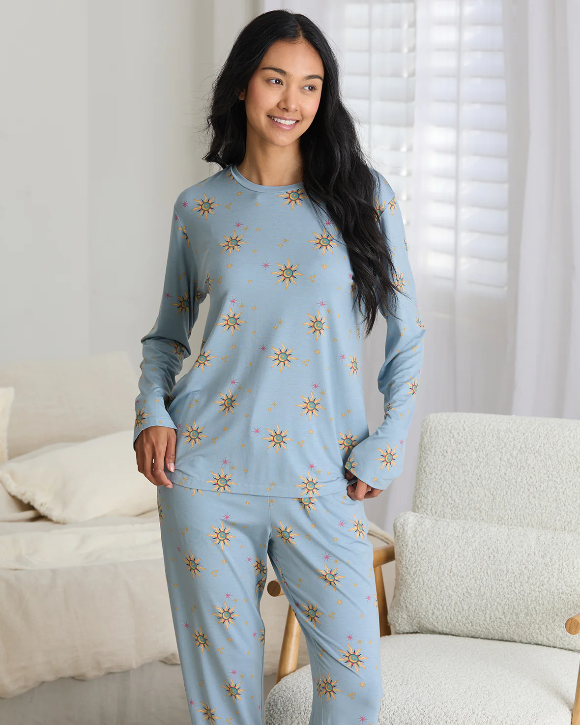 TENCEL™ Modal Twinkling Sky Long Pyjama Set - Image 6
