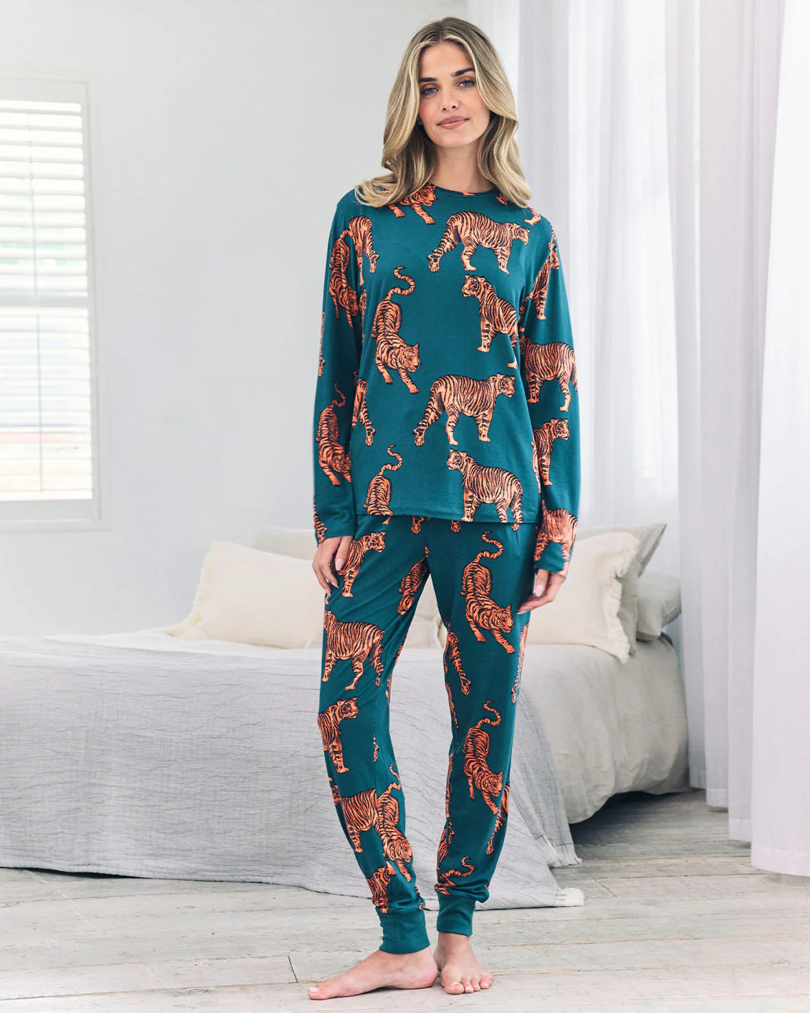 Tiger Print Long Pyjama Set - Image 6