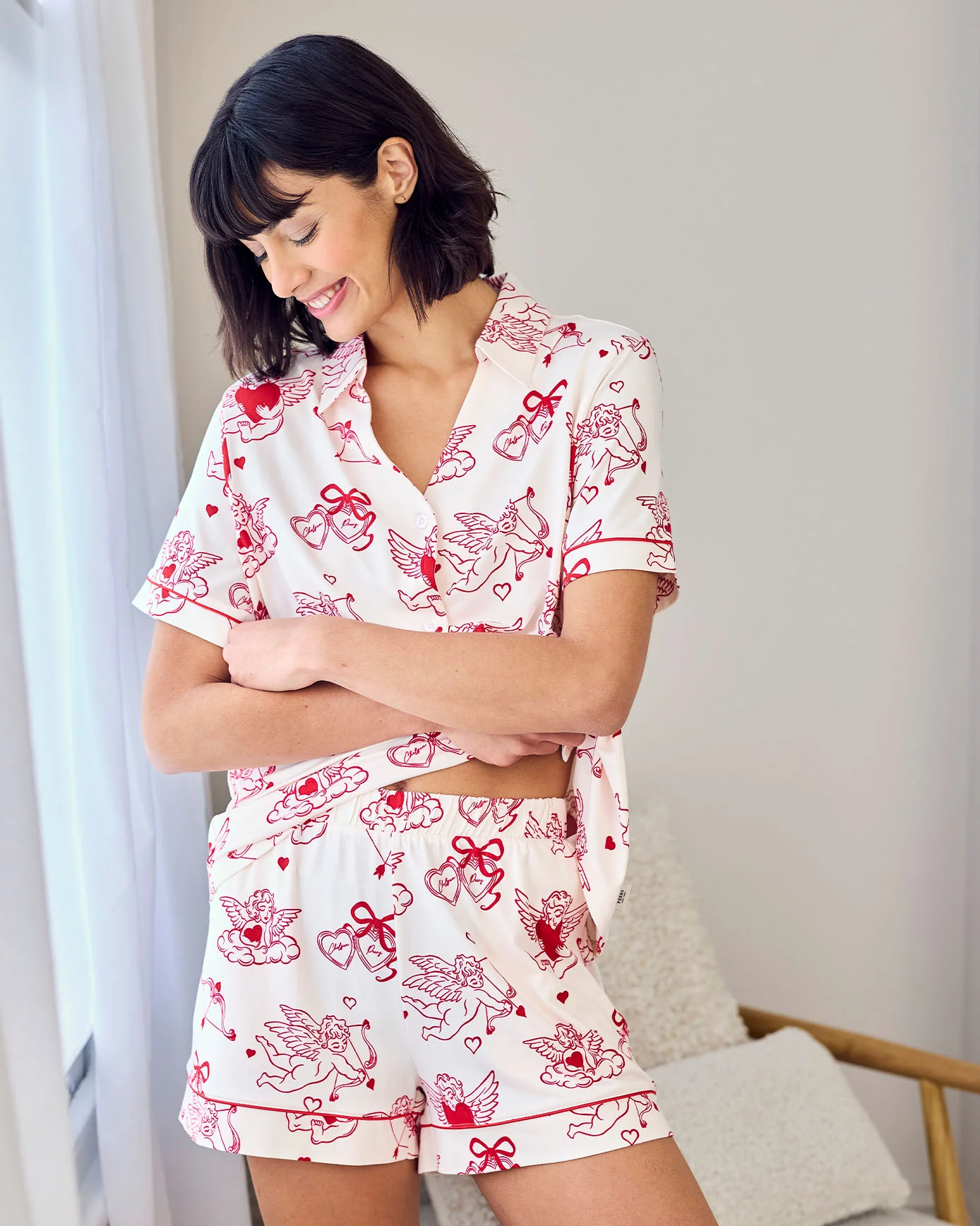 Cherub Print Short Pyjama Set - Image 3