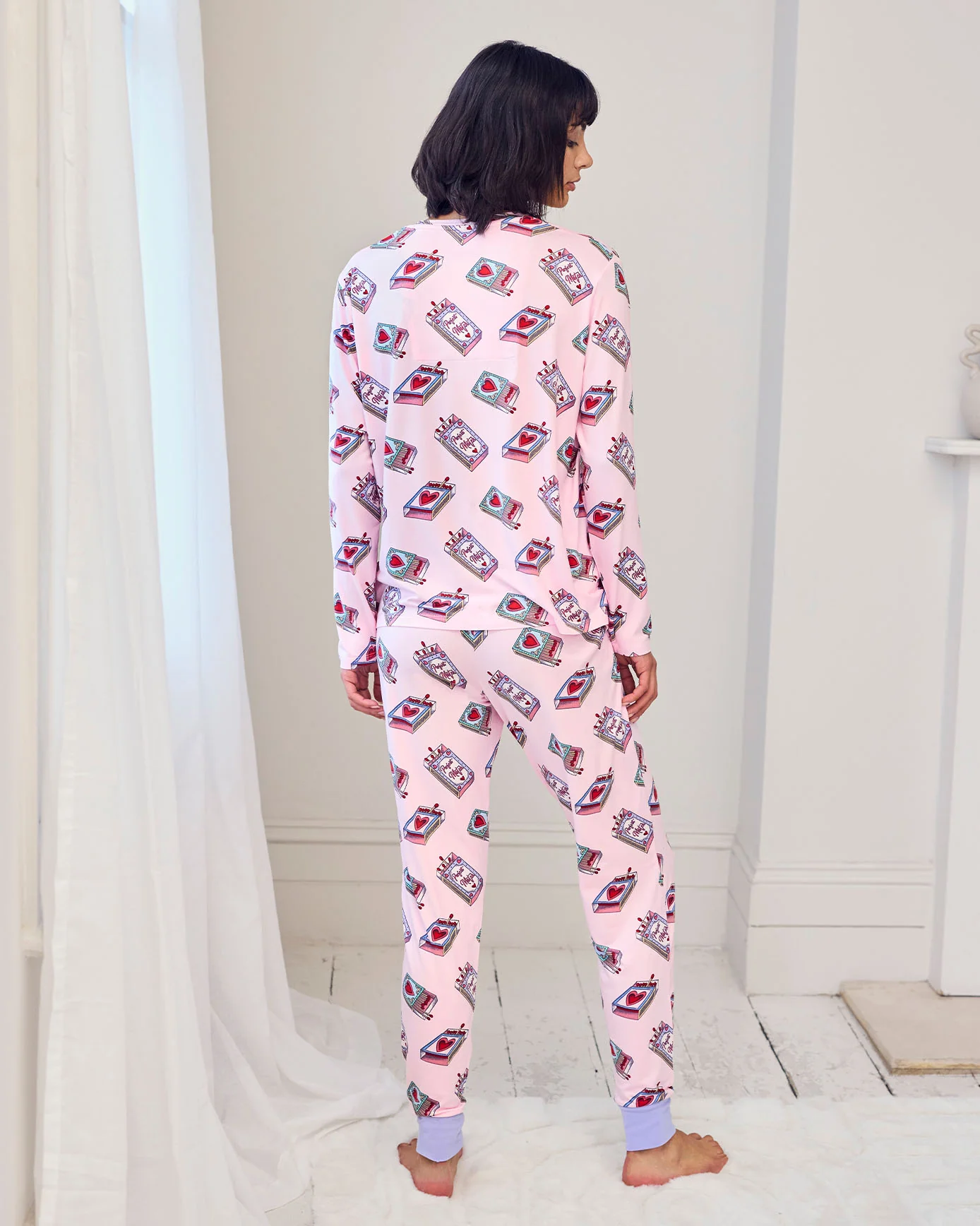 Perfect Match Print Long Pyjama Set - Image 5