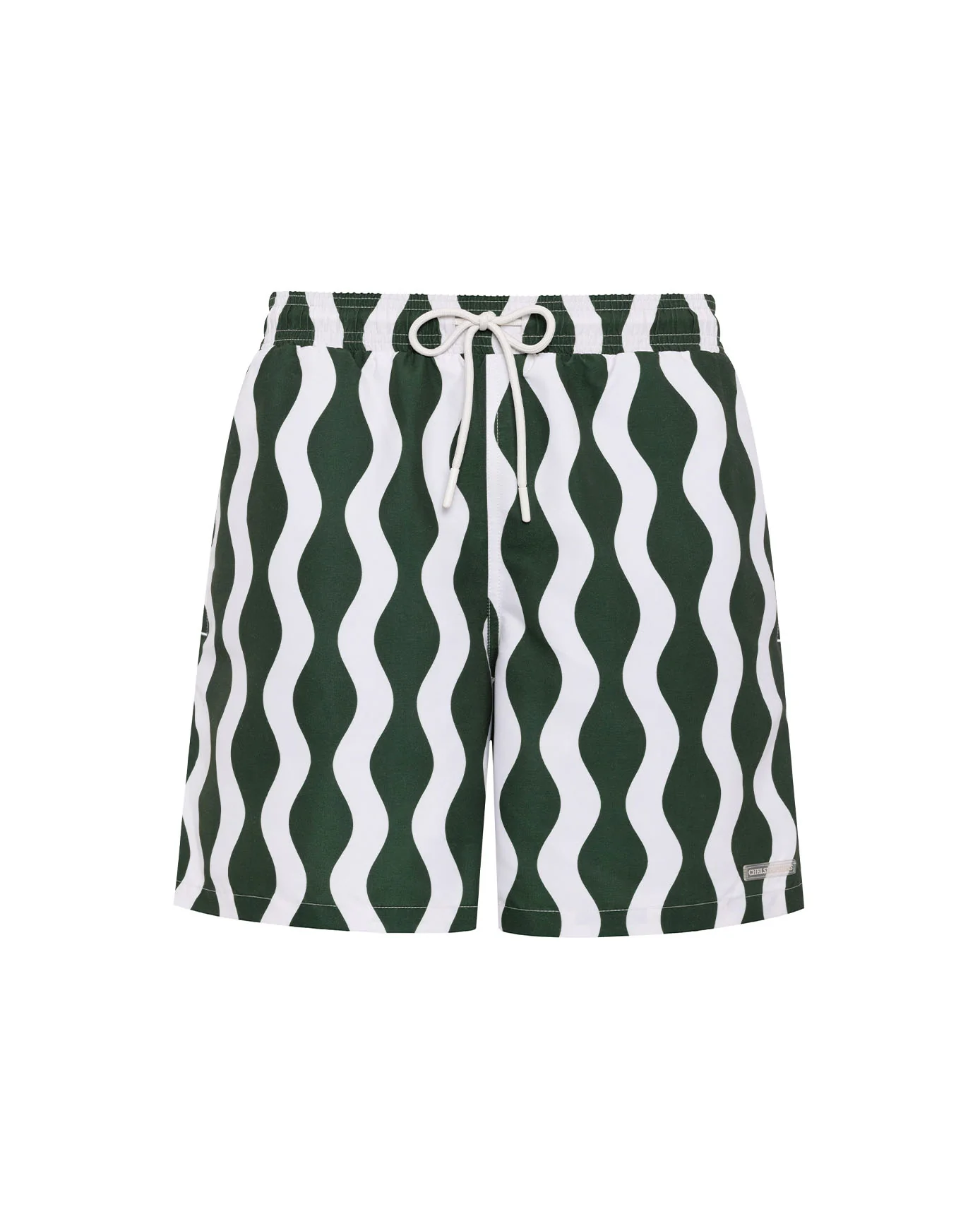 Wavy Stripe Print Swim Shorts - Image 5