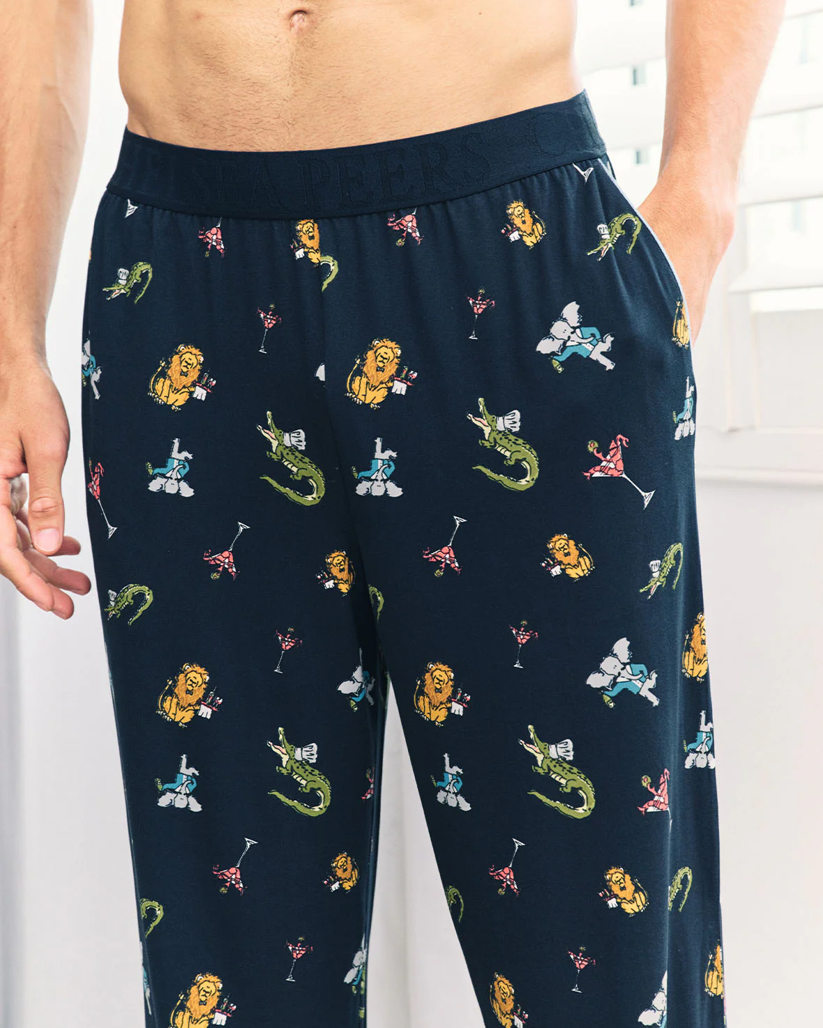 Wild Dining Print Long Pyjama Bottoms - Image 3