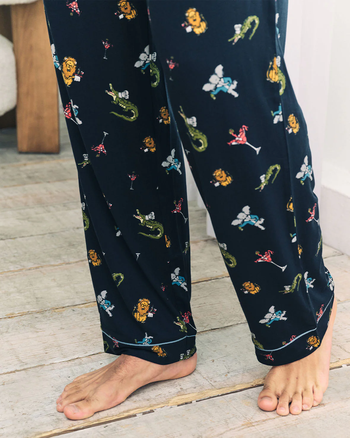 Wild Dining Print Long Pyjama Bottoms - Image 4