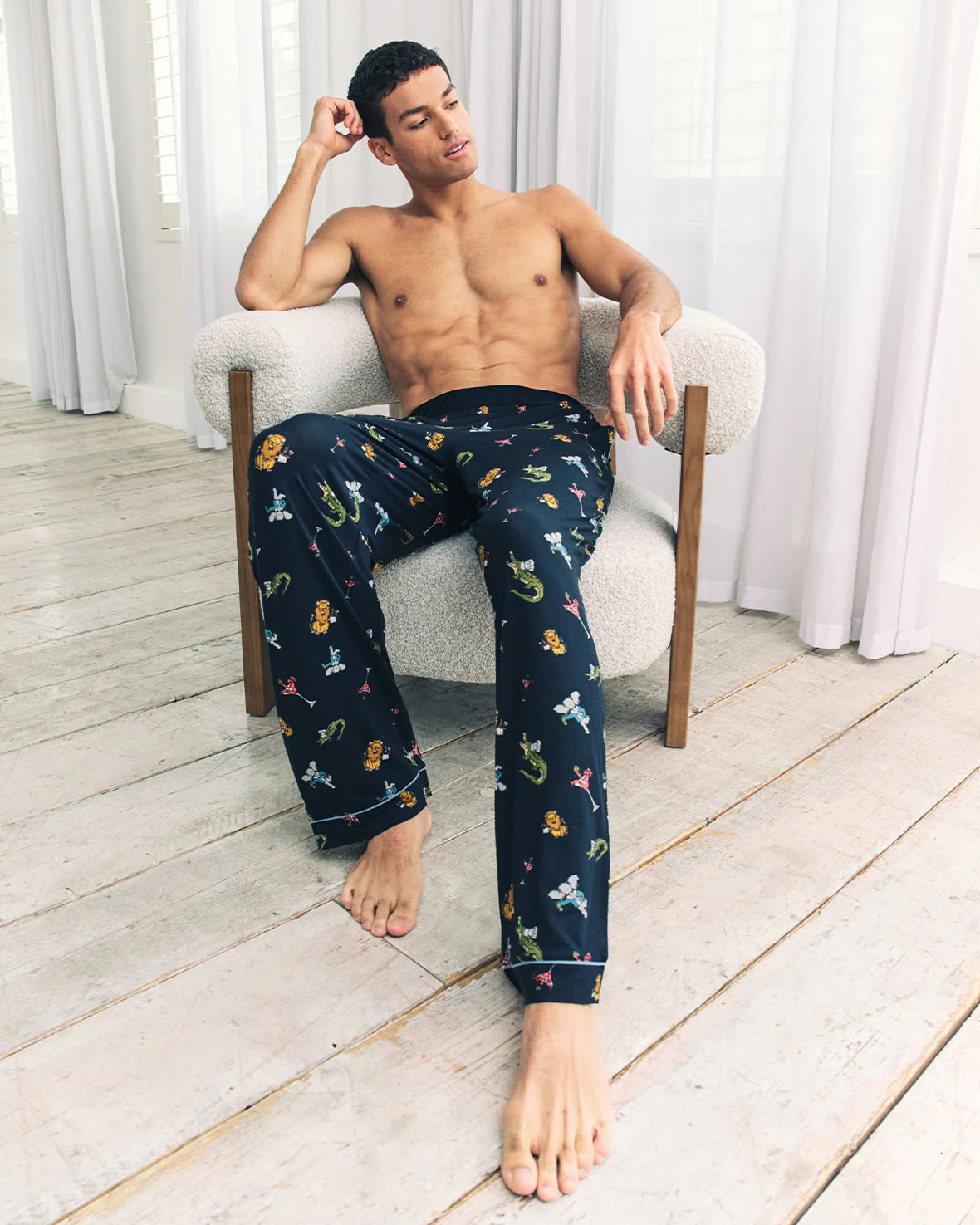 Wild Dining Print Long Pyjama Bottoms - Image 5