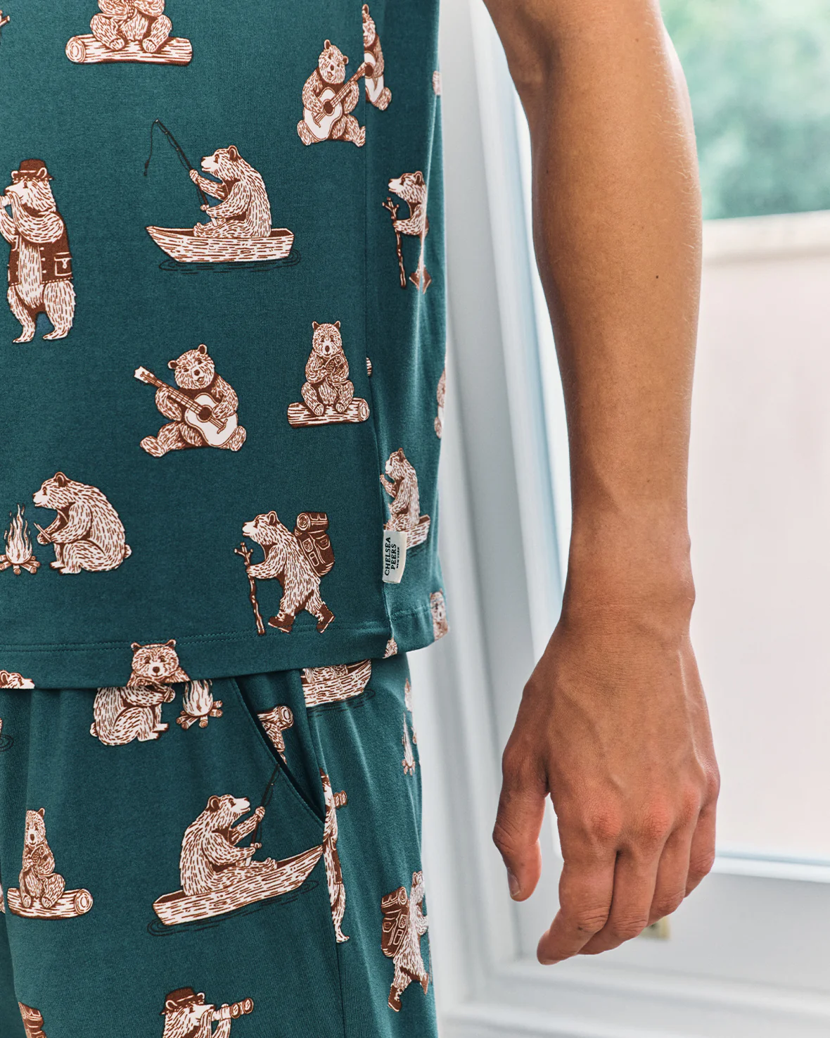 Wilderness Bear Print Long Pyjama Set - Image 4
